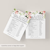 Floral Birthday Game For Brunch Printable