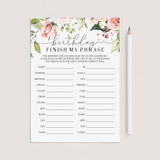 Finish My Phrase Birthday Game For Her by LittleSizzle