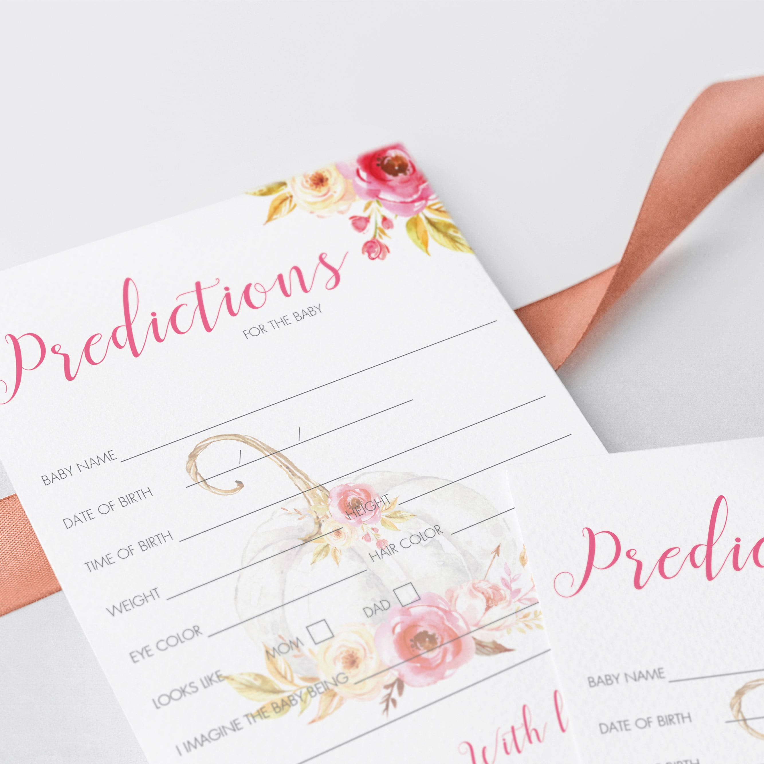 Pumpkin themed baby shower games for girl by LittleSizzle