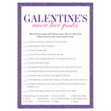 Galentine's Movie Trivia with Answer Key by LittleSizzle