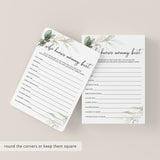 Mommy Trivia Baby Shower Game Printable