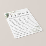 Hen Party Game Dirty Little Secrets Printable