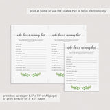Baby Shower Game Who Knows Mommy Best Printable & Virtual