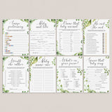 Garden baby shower games bundle printable by LittleSizzle