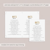 Gold 1973 Trivia Questions with Answers Printable