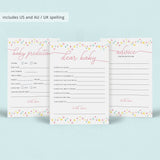 Printable Girl Baby Shower Games Bundle Pink and Yellow
