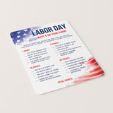 Labor Day Game What's On Your Phone Printable