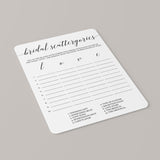 Simple Bridal Shower Game Scattergories Download