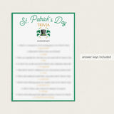 St. Patrick's Day Games for Adults Printable & Virtual
