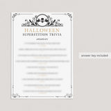 Black Skull Halloween Superstitions Quiz with Answers