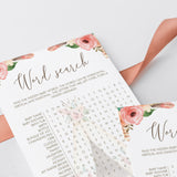 Tribal Baby Shower Games Baby Word Search Printable