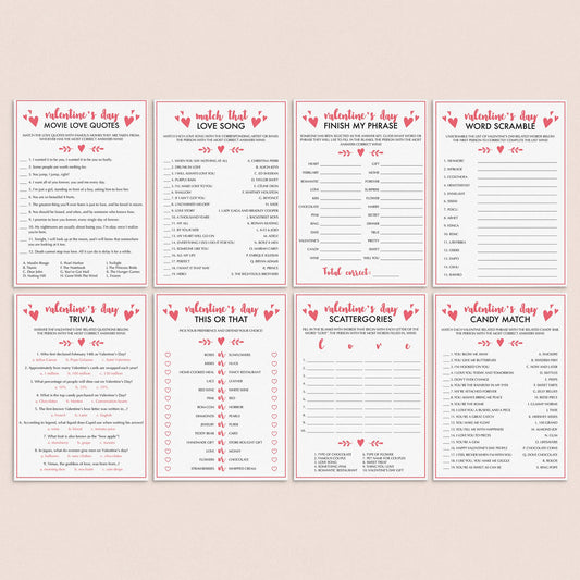 The Ultimate Valentine's Day Party Games Bundle for Adults by LittleSizzle