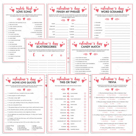 The Ultimate Valentine's Day Party Games Bundle for Adults by LittleSizzle