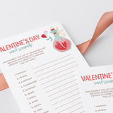 Valentines Word Scramble Game with Answers