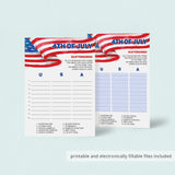4th of July Games Package Instant Download