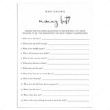 Who Knows Mommy Best Game Printable Minimalist by LittleSizzle