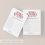 40th Anniversary Party Game Who Knows The Couple Best Printable