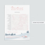 Printable Christmas Word Search for Kids and Adults