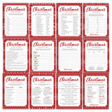 Printable Christmas Party Games with Knitted Sweater Pattern by LittleSizzle