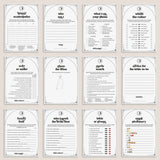 Sun Moon and Stars Wedding Shower Games Bundle Written In The Stars Theme by LittleSizzle
