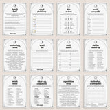 Halloween Games Adult Printable Celestial Halloween Party Bundle by LittleSizzle