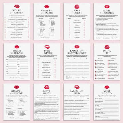 Ladies Night Games Printable | Best Girls Night Games Downloadable ...