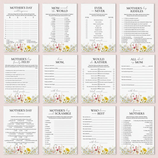 Mothers Day Game Bundle Printable by LittleSizzle