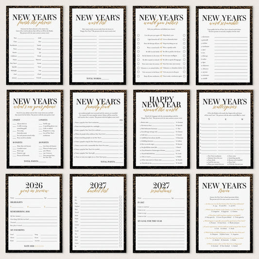 2026 2026 New Year's Eve Party Games Bundle Printable by LittleSizzle