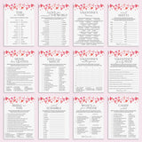 Pink Hearts Valentines Games Bundle Printable by LittleSizzle