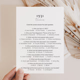 Printable 95th Birthday Games for Her Born in 1931