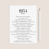 1934 Trivia Quiz with Answer Key Instant Download by LittleSizzle