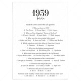 1939 Trivia Quiz with Answer Key Instant Download by LittleSizzle
