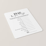 1946 The Price Is Right Game with Answers Printable