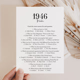 Born in 1946 80th Birthday Party Games Bundle For Men