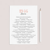 1946 Trivia Questions and Answers Printable by LittleSizzle