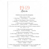 1949 Trivia Questions and Answers Printable by LittleSizzle