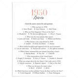 1950 Trivia Questions and Answers Printable by LittleSizzle