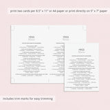Born in 1953 Birthday Games for Her Printable