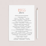 1955 Trivia Questions and Answers Printable by LittleSizzle