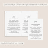 1955 Quiz and Answers Printable