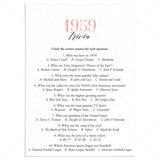 1959 Trivia Questions and Answers Printable by LittleSizzle