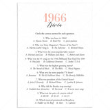 1966 Trivia Questions and Answers Printable by LittleSizzle