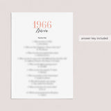 1966 Trivia Questions and Answers Printable