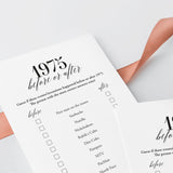 50th Class Reunion Games Printable Class of 1975 High School Reunion