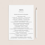 50th Anniversary Games Printable Married in 1975