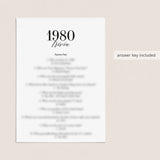 1980 Fun Facts Quiz with Answers Printable