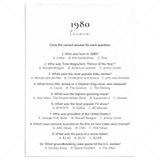 1980 Quiz and Answers Printable by LittleSizzle