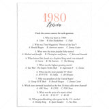 1980 Trivia Questions and Answers Printable by LittleSizzle