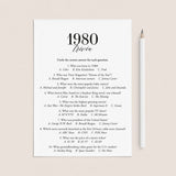 1980 Fun Facts Quiz with Answers Printable | 1980 Pop Culture Trivia by LittleSizzle