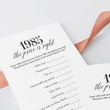 40th Class Reunion Games Printable Class of 1985 High School Reunion